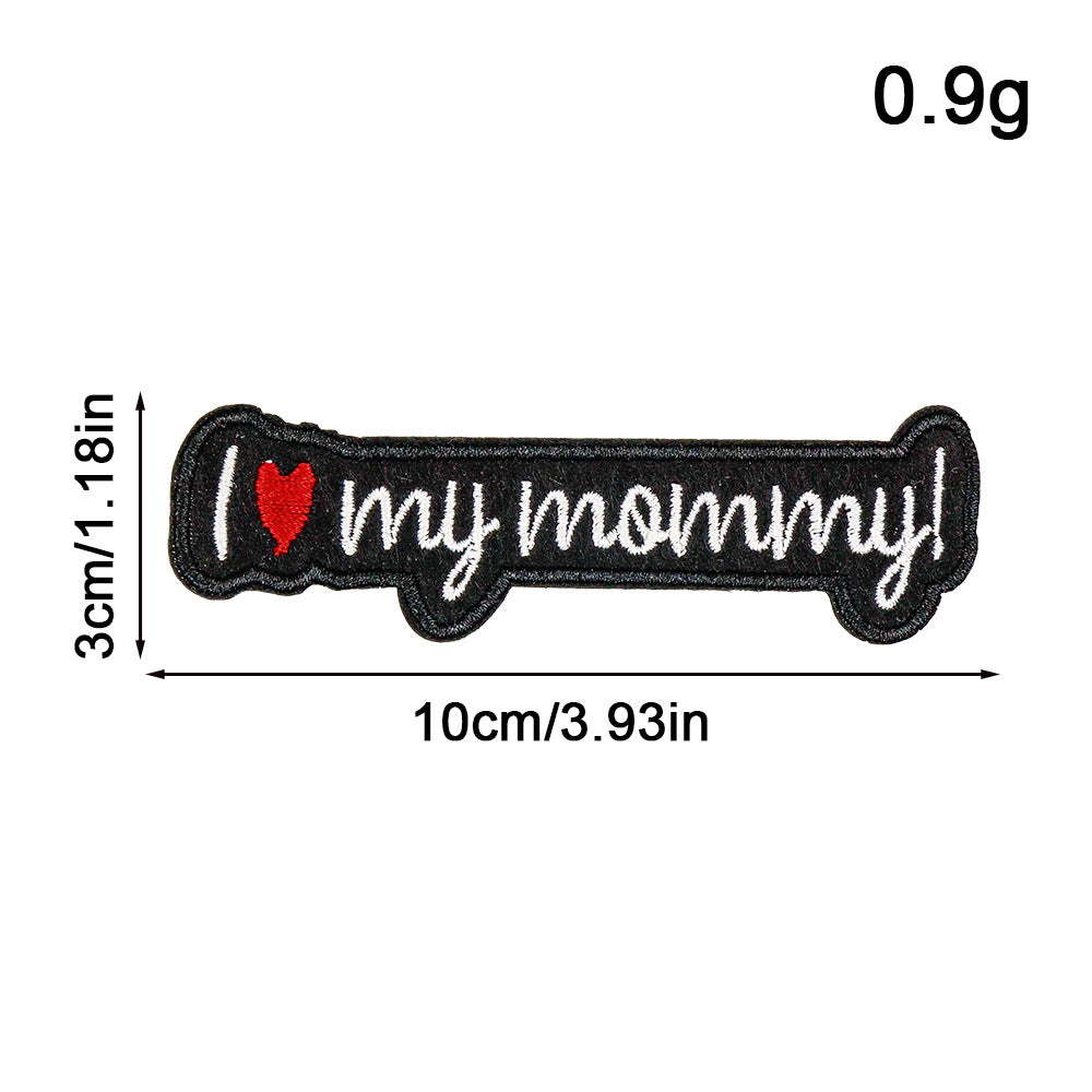 Wholesale Embroidered colorful English alphabet stickers